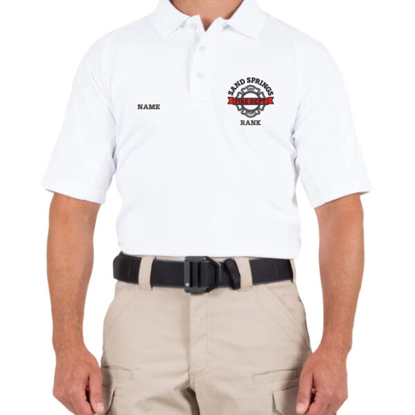 Sand Springs - Administration Men's First Tactical Cotton Short Sleeve Polo  Thumbnail