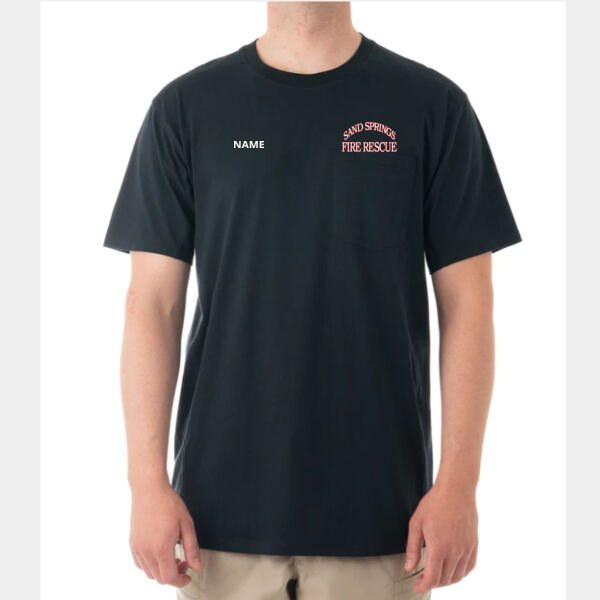 Sand Springs - Men's First Tactical T-shirt with Chest Pocket Thumbnail